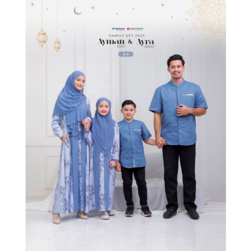 Sarimbit Yasmeera Ayman dan Ayra Casmeera Blue sarimbit 2023 READY