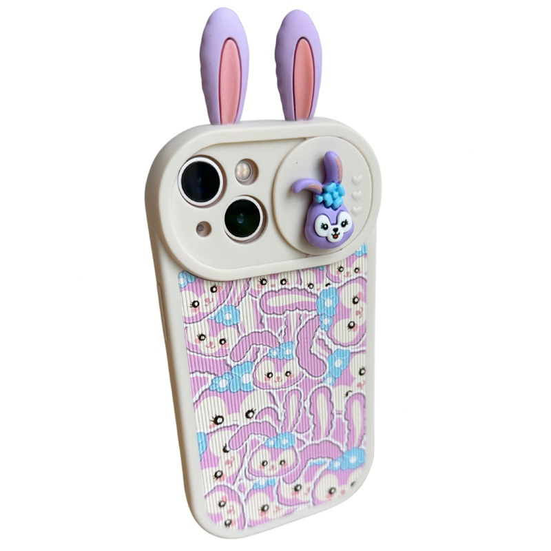 Silicone Character Case with 3D Sliding Camera Cover (for 11-14promax)