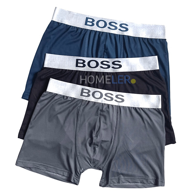 Boxer Men's Briefs (1 Box Isi 3 Pcs) Celana Dalam Pria Dewasa / Sempak Boxer