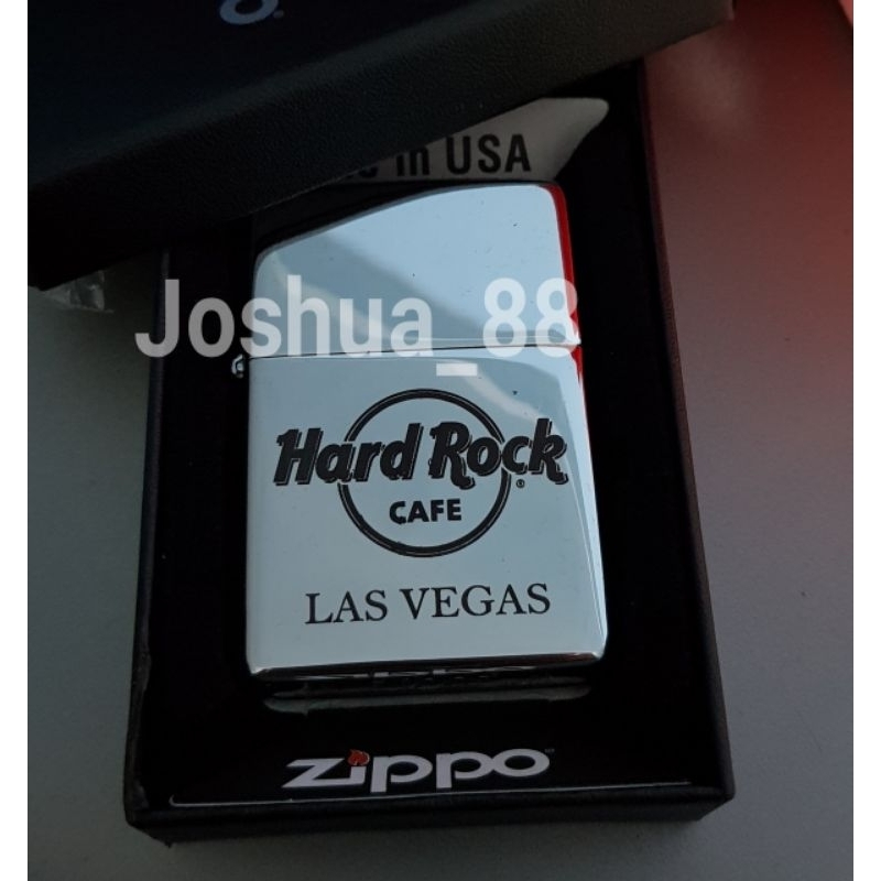 Zippo Korek Api Lighter Silver Hard Rock Cafe Las Vegas Bisa Ukir Nama Sendiri