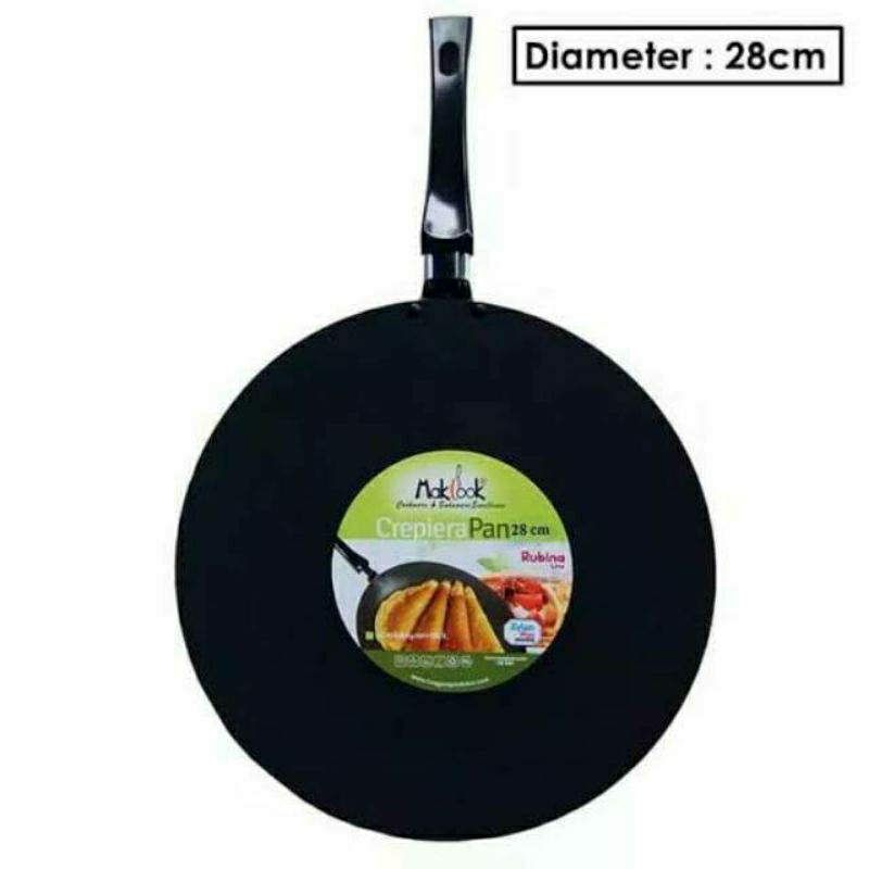 Wajan Teflon Datar Makcook Crepes Crepiera Pan Dadar Gulung