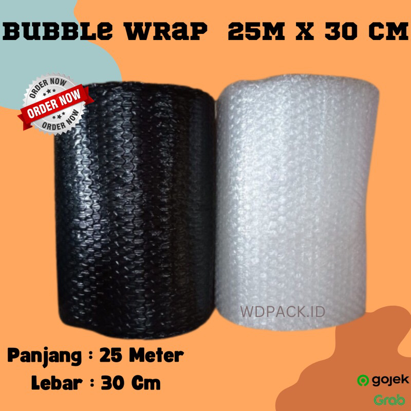 

Bubble Wrap 25m x 30cm Ready Stock