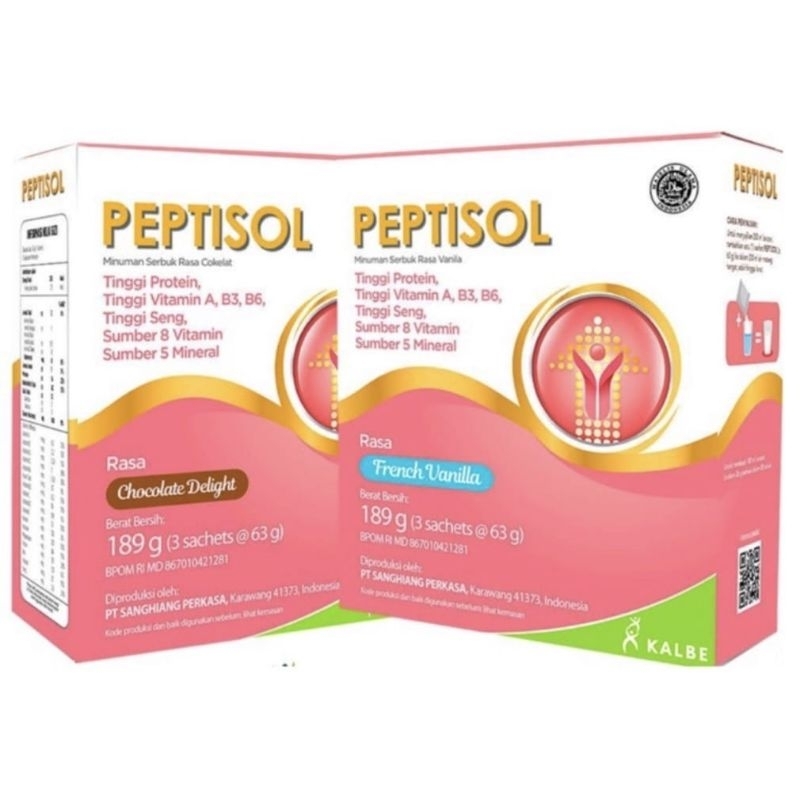 Peptisol Susu Nutrisi Tinggi Protein untuk Ibu Hamil / Penyembuhan Pasca Operasi 189gr