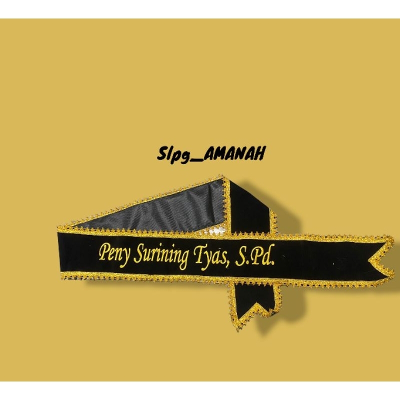 SELEMPANG WISUDA | selempang CUSTOM | murah, SATU hari jadi