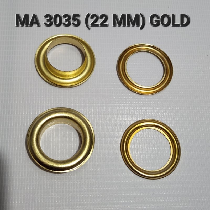 MATA AYAM 3035 / MATA AYAM 22 MM GOLD (ISI 10 LUSIN)