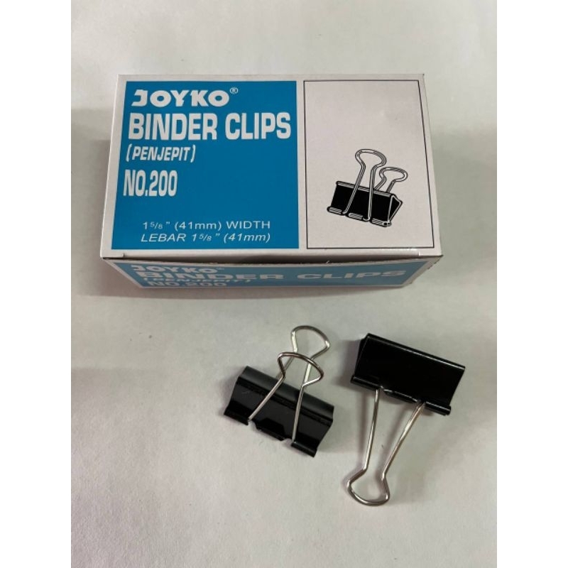 

(1BOX) Binder Clip Joyko 200 / Penjepit Kertas Joyko