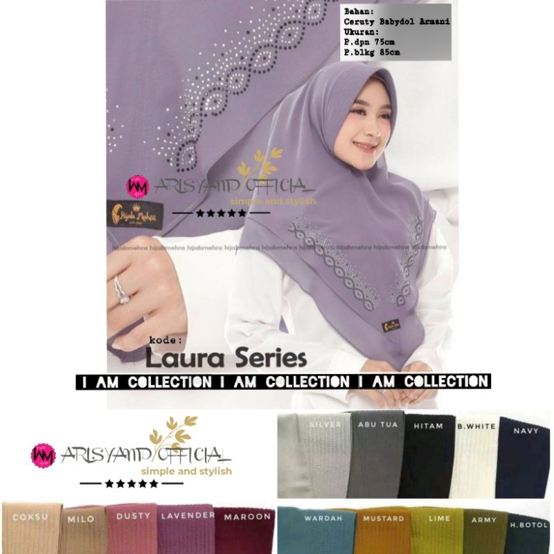 AM | Laura Jilbab Payet Ceruty | Hijab Payet | Khimar Payet