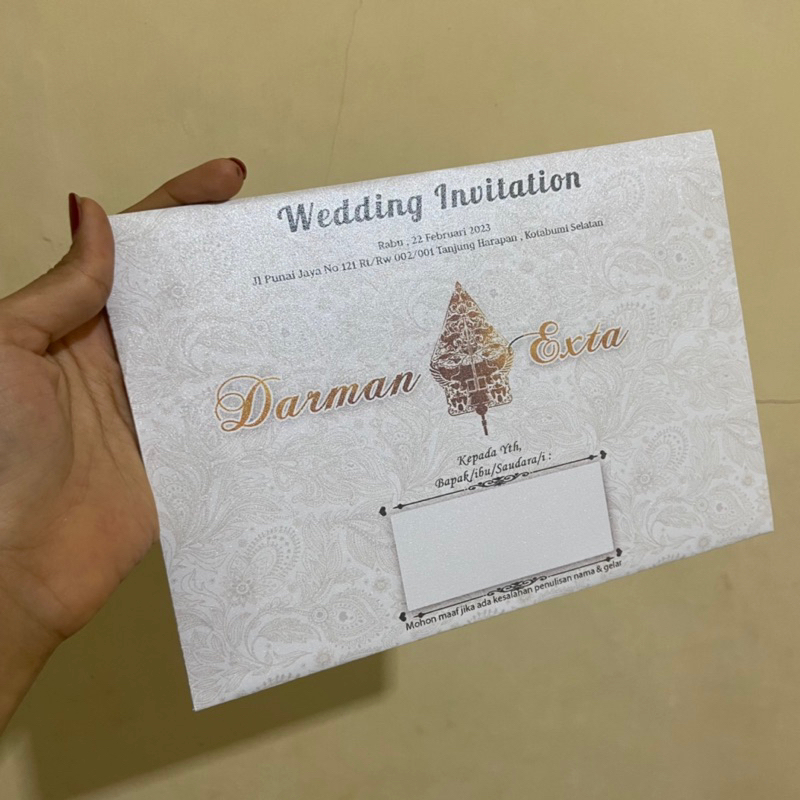 undangan model jawa hardcover cantik premium elegan