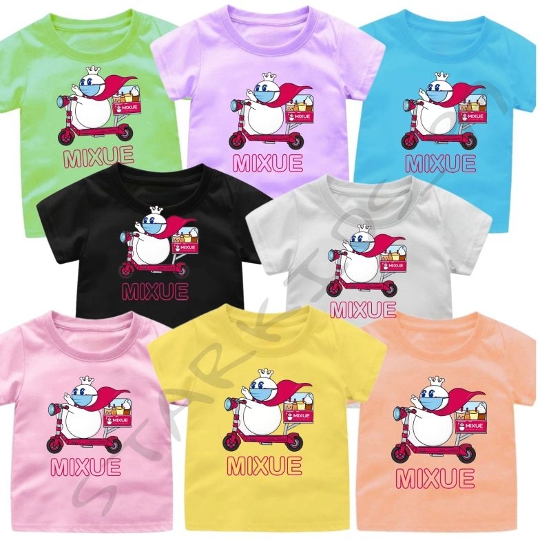 Baju kaos Anak boneka  Es Cream MISUE TERBARU 1-12Tahun.ukuran S.M.L.XL.XXL.3XL