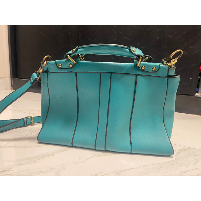 PRELOVED TAS HIJAU TOSCA