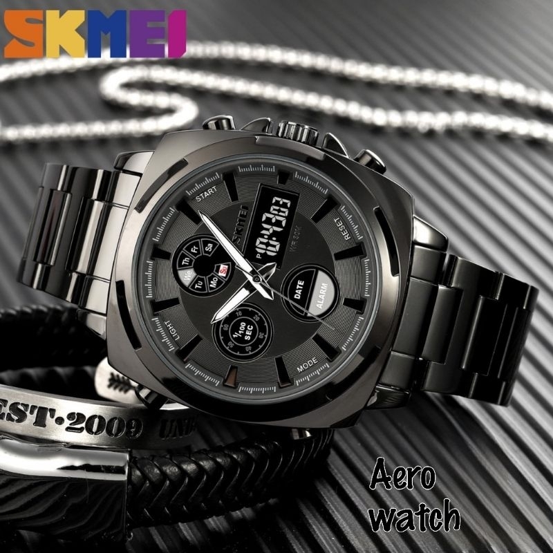 Jam Skmei CWK 1673J Dualtime Waterproof