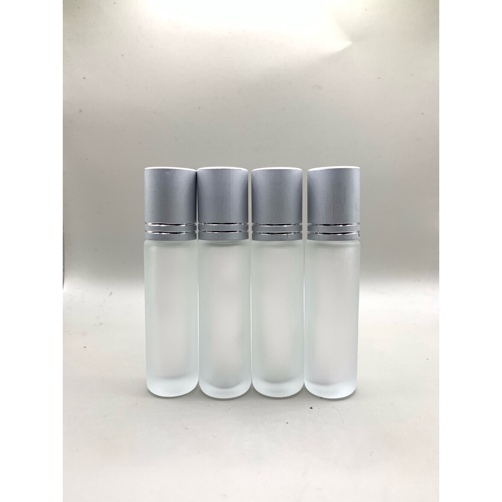 ( per pcs ) BOTOL ROLL ON DOFF 8 ML TUTUP SILVER