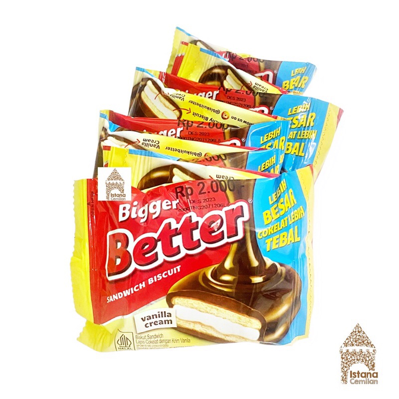 

Better Sandwich Biscuit Renceng - Netto 10 bks