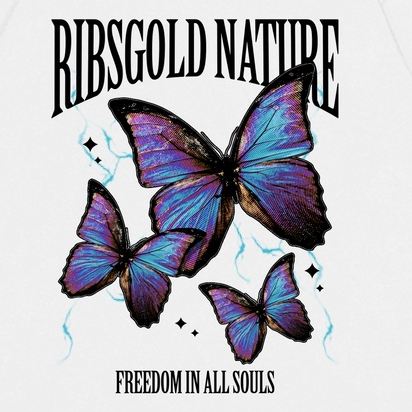 Ribsgold Kaos Oversize Graphic Pria - NaturButt