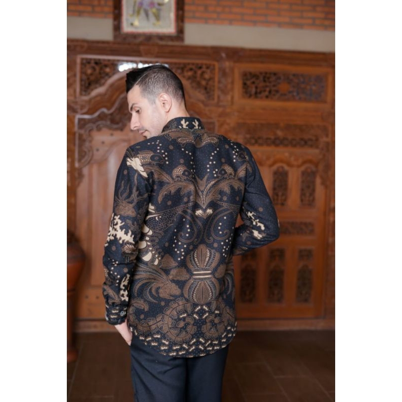 KEMEJA Batik Pria Lengan panjang katun PREMIUM