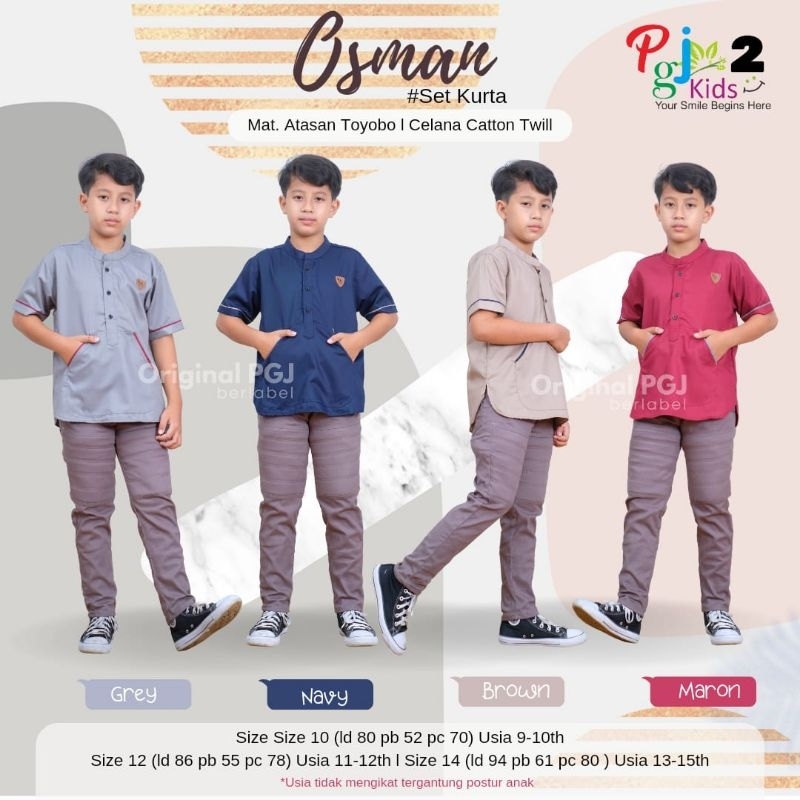100% ORI Osman set Kurta anak by PGJ Kids 2