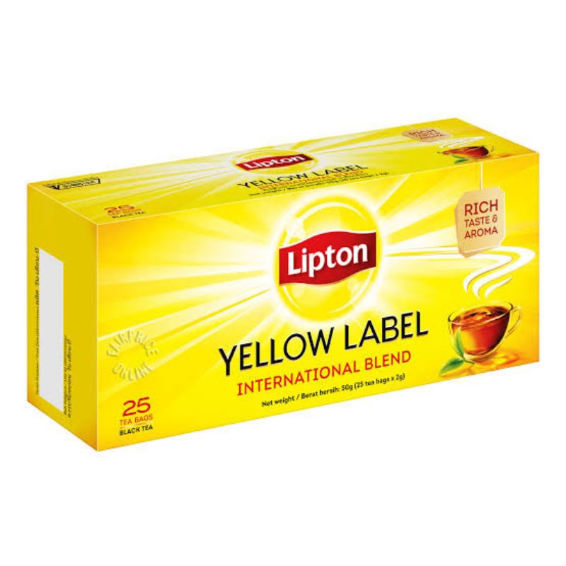 

Lipton yellow label tea isi 25 bags