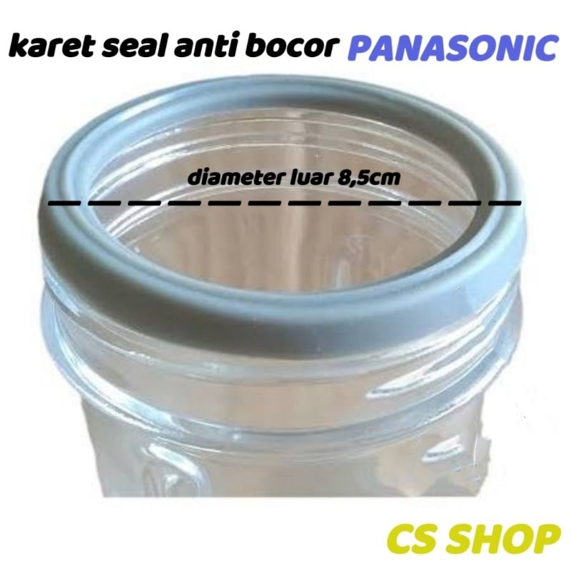 Karet seal anti bocor untuk gelas bumbu kaca National panasonic bahan super tebal/karet bumbu kaca panasonic U abu