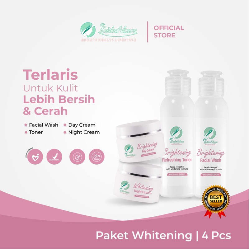 Keisha Almera Skincare - PAKET WHITENING ( MENCERAHKAN )