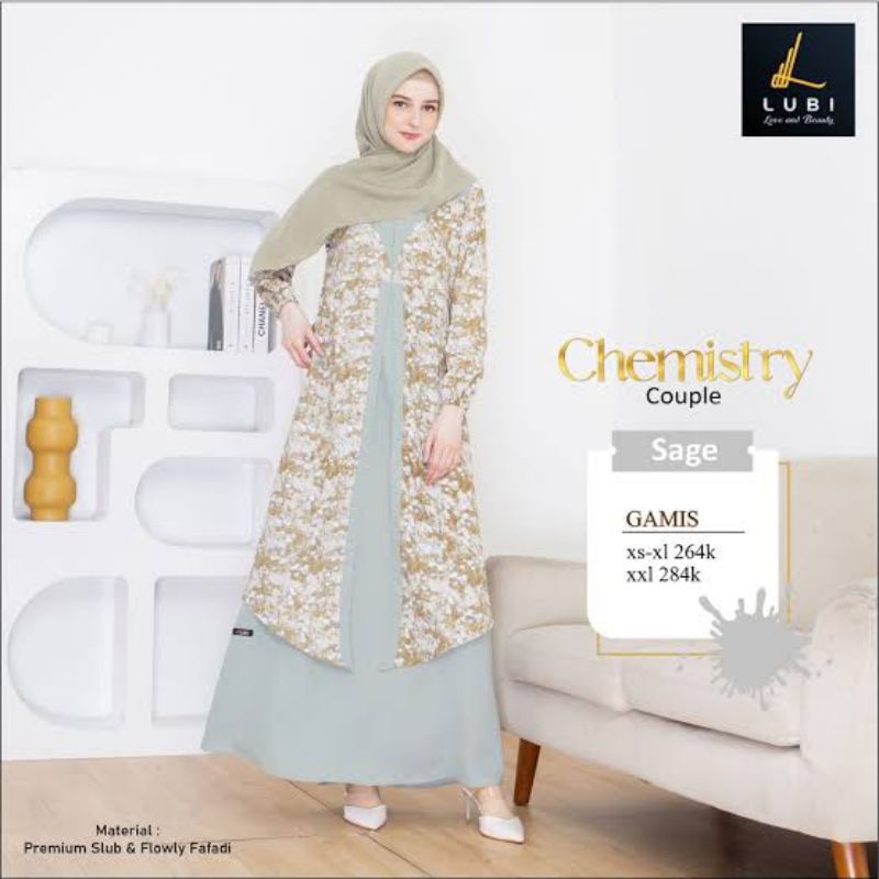 TERMURAH KOKO DAN GAMIS LUBI CHEMISTRY COUPLE READY