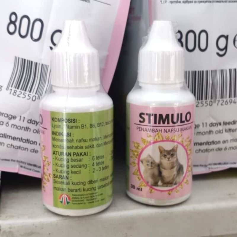 GPSS- STIMULO DROP CAT 30ml Vitamin Penambah Nafsu Makan Kucing Vitamin Kucing Nafsu Makan Vitamin Anjing Vitamin Penggemuk Kucing Vitamin Kelinci Vitamin Minyak Ikan Kucing Minyak Ikan Anjing Vitamin Hewan