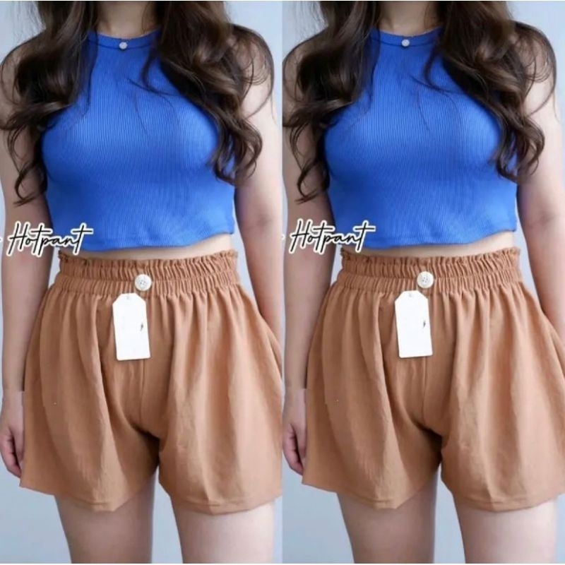 Caca Hot Pants Celana Pendek Wanita Crinkle Airflow