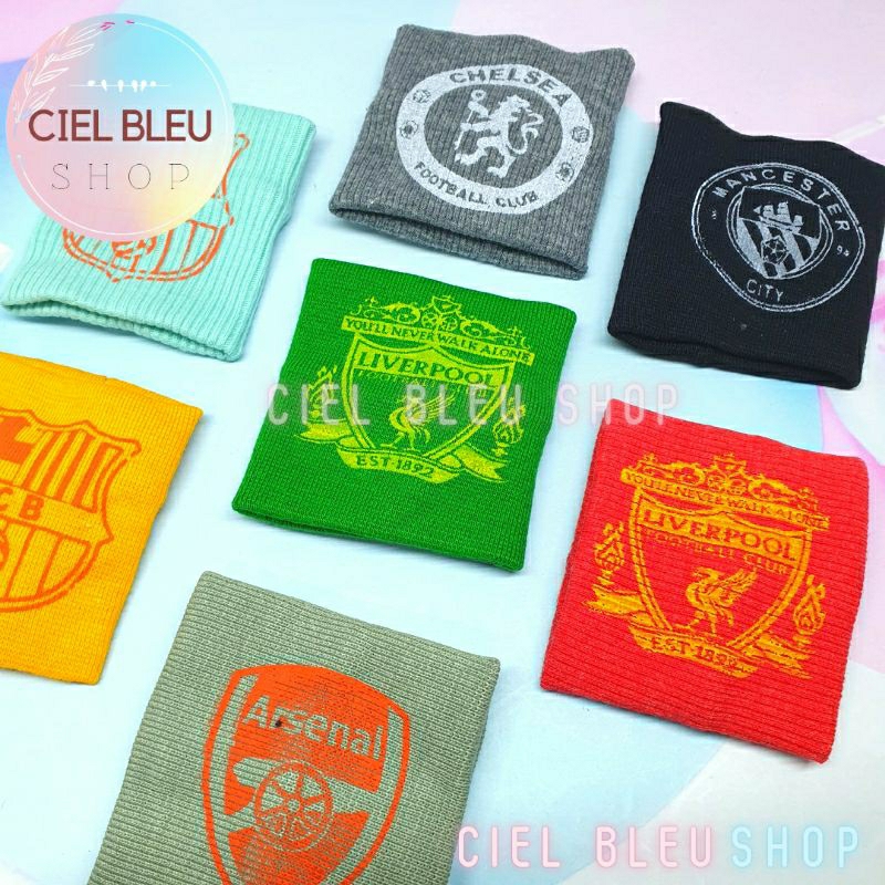 DEKER TANGAN SABLON / WRIST BAND / HAND BAND MODEL FOOTBALL CLUB