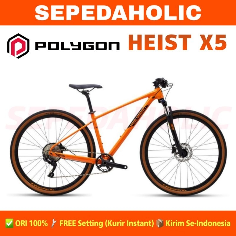 Sepeda MTB Hybrid POLYGON HEIST X5 Alloy 700C 10 Speed