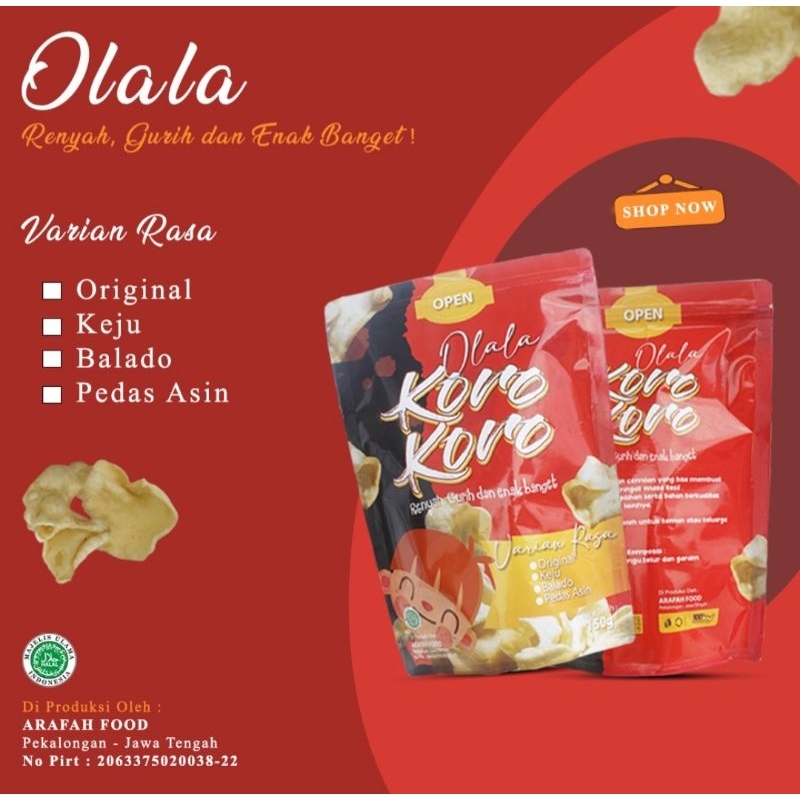 

Adas Koro-koro/Cemilan/makanan Gurih dan Renyah khas Pekalongan