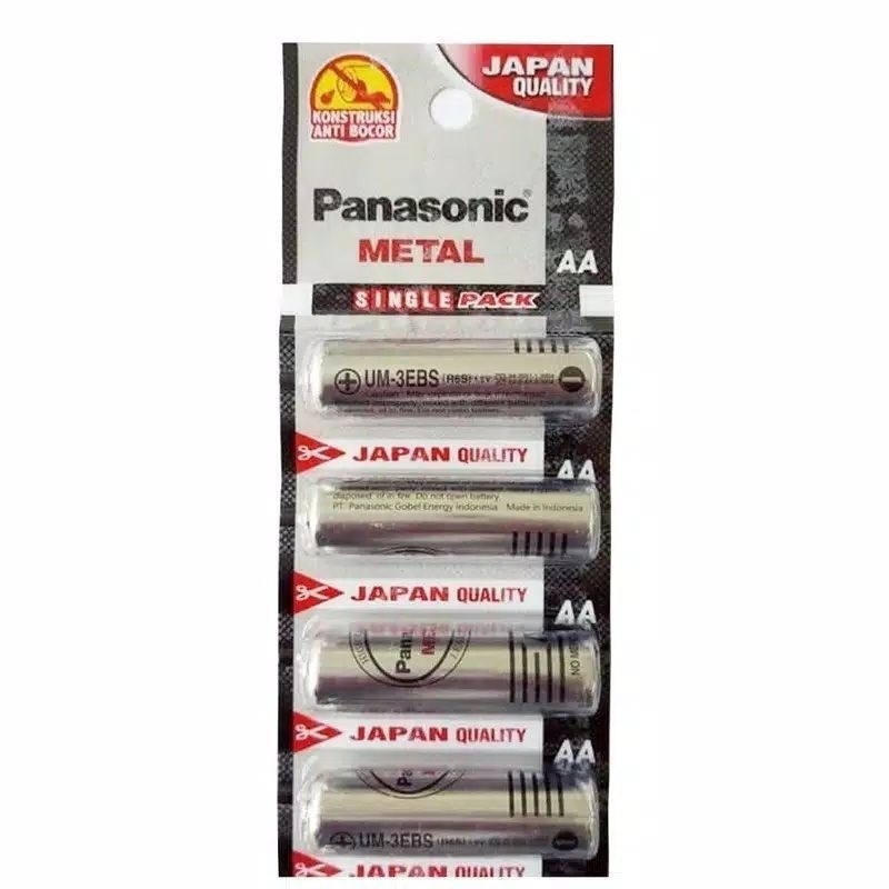 Baterai AA Silver Panasonic  (Harga Perbiji) Baterai Jam Dinding AA