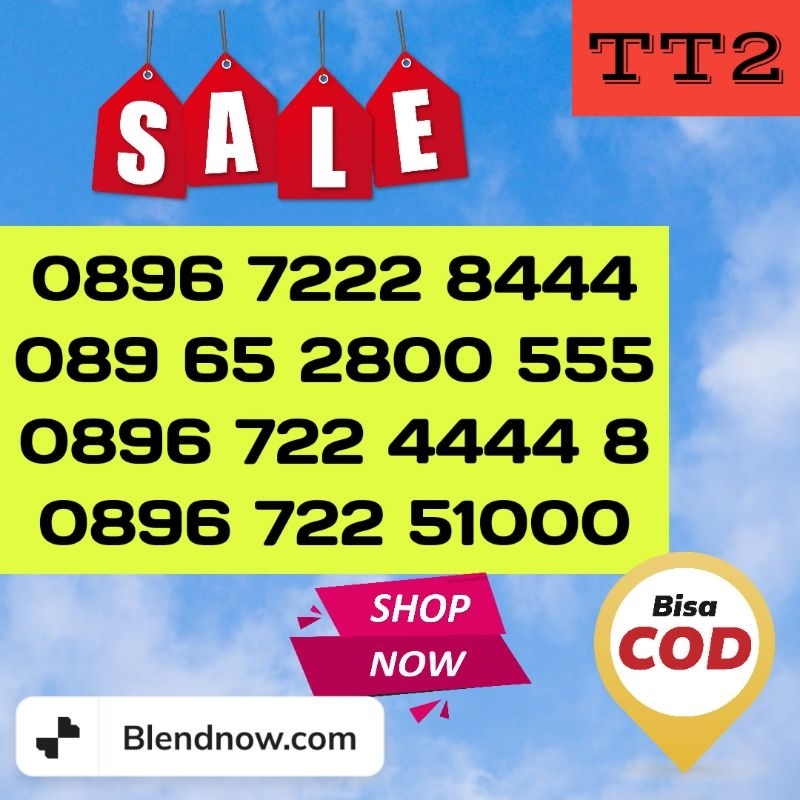 NOMER CANTIK TRI 12 DIGIT bonus kuota 2gb ( TT2 )