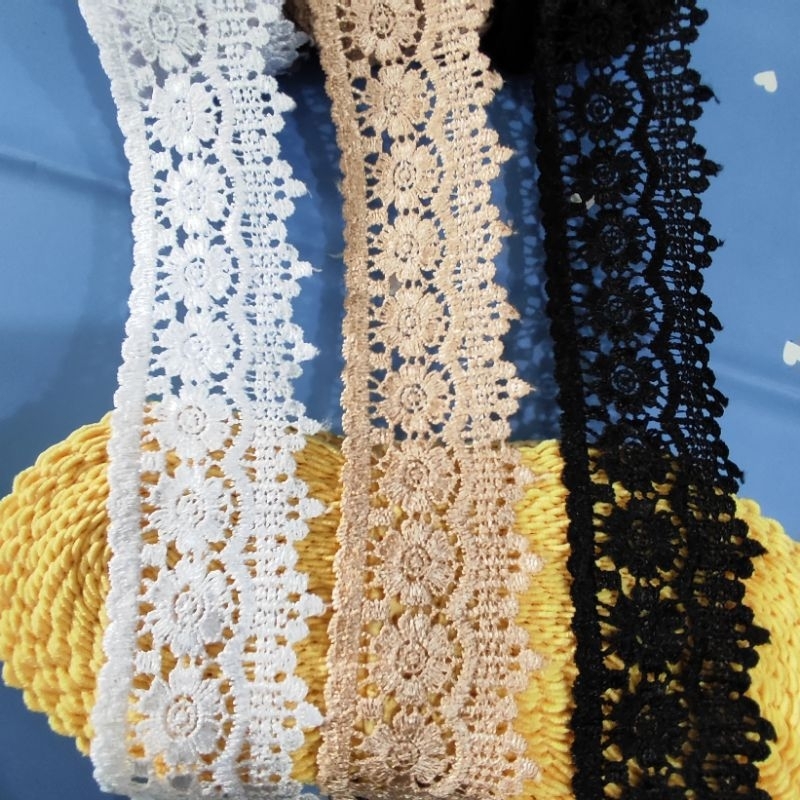 renda giper lebar 6cm isi 15 yard