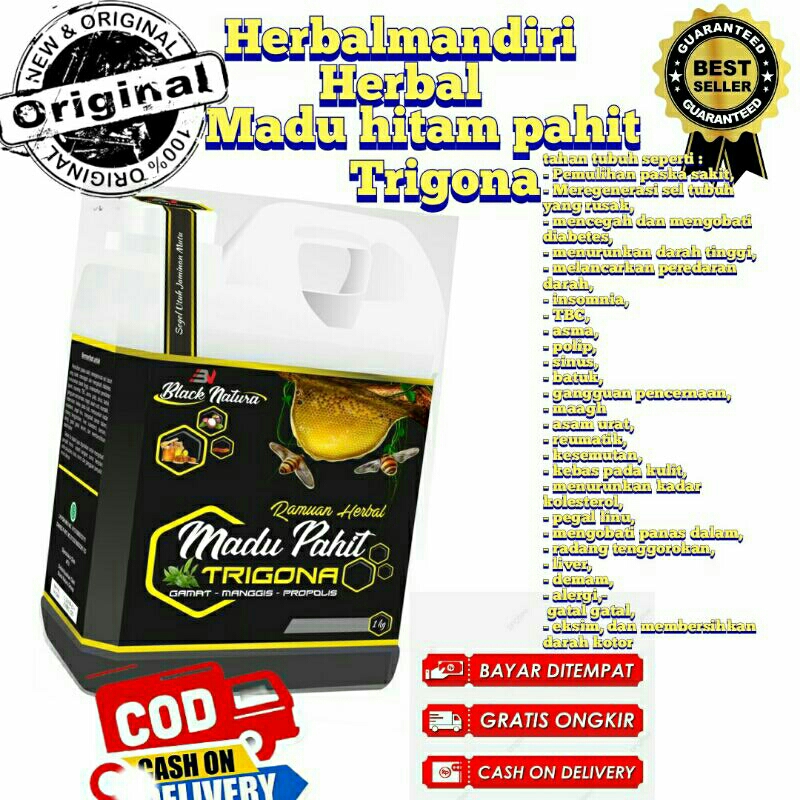 

Madu hitam pahit trigona asli netto. 500gr