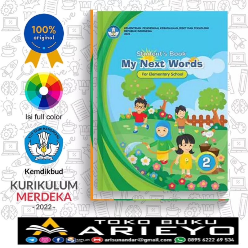 

New+Buku Bahasa Inggris : My Next Words SD Kelas 2 K-Merdeka Sekolah Penggerak