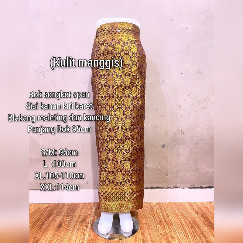 Songket Span / Rok span.SONGKET JADI / ROK SONGKET JADI /BAWAHAN KEBAYA / KAIN SARUNG