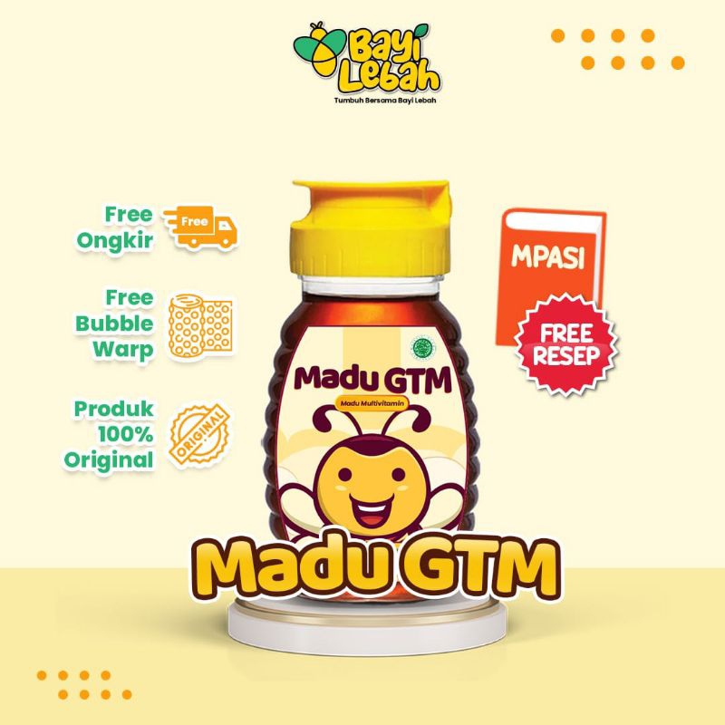 MADU GTM 150gr | MADU Penambah Nafsu Makan | Madu Original 100% | Madu Anak dan Bayi