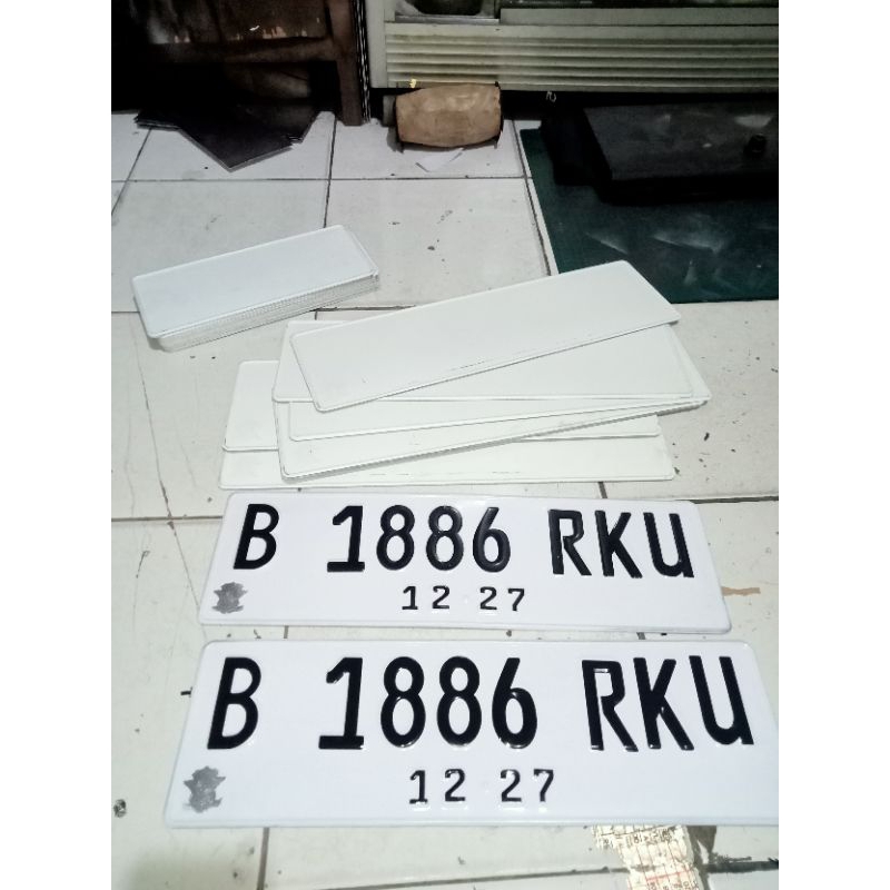 PLAT NOMOR MOBIL 1.3mm original samsat