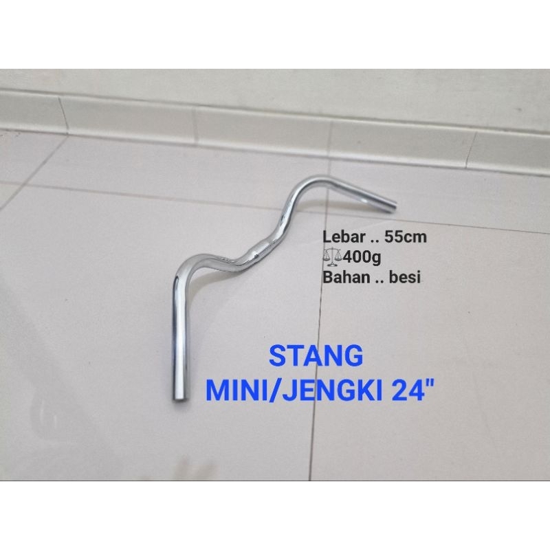 STANG SEPEDA JENGKI STANG SEPEDA MINI CITY BIKE MINI KERANJANG HANDLEBAR TOURING STANG TOURING BESI SETANG MINI STANG KUPU