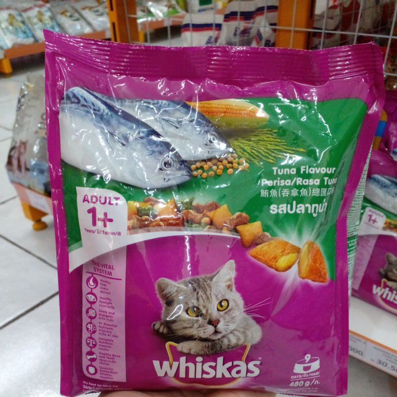 WHISKAS TUNA 480GR