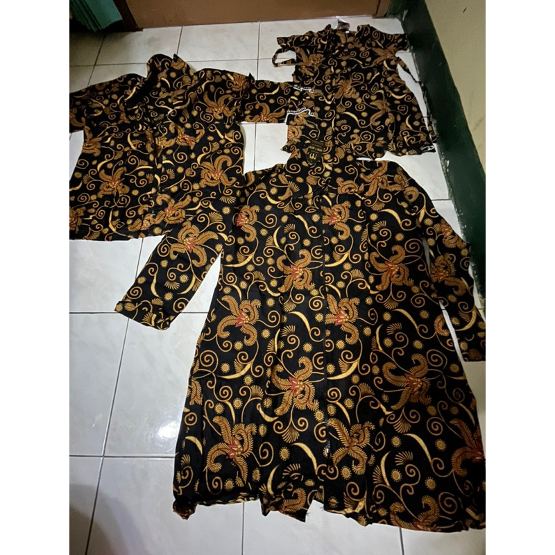 baju batik set family