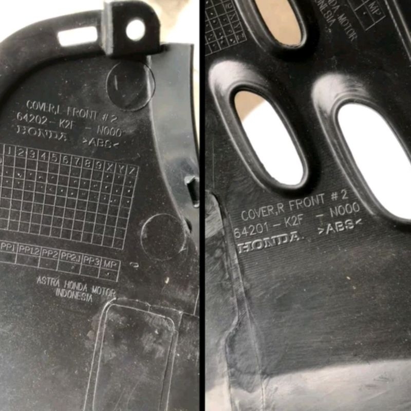 Sayap legsil legshield luar kanan kiri scoopy all new 2021 biru doff dop original