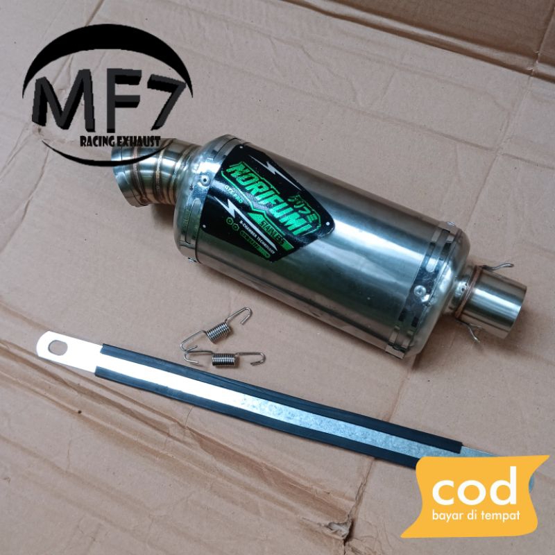 Silencer Kenalpot Oval NORIFUMI Inlet 38mm/Silencer Kenalpot