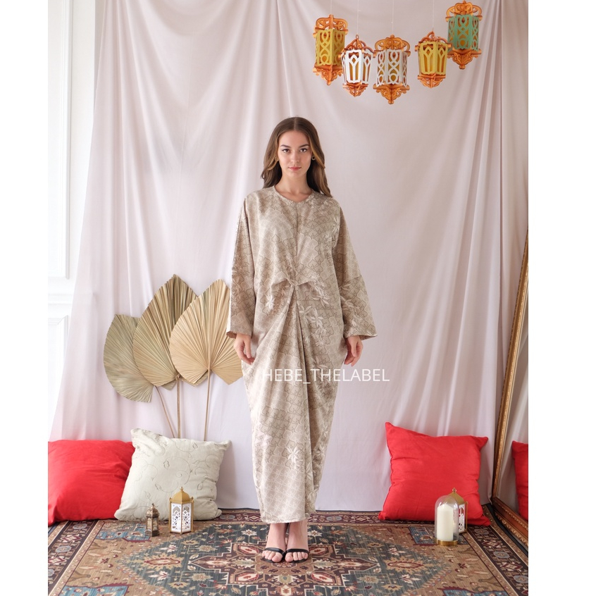 Fizza Kaftan  Dress Pakaian Lebaran Idul Fitri Wanita