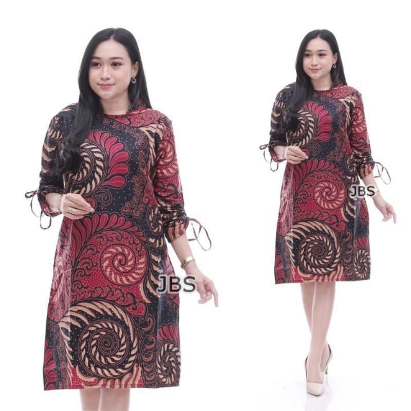 BAJU TUNIK BATIK ZIPER FASHION WANITA BATIK PEKALONGAN