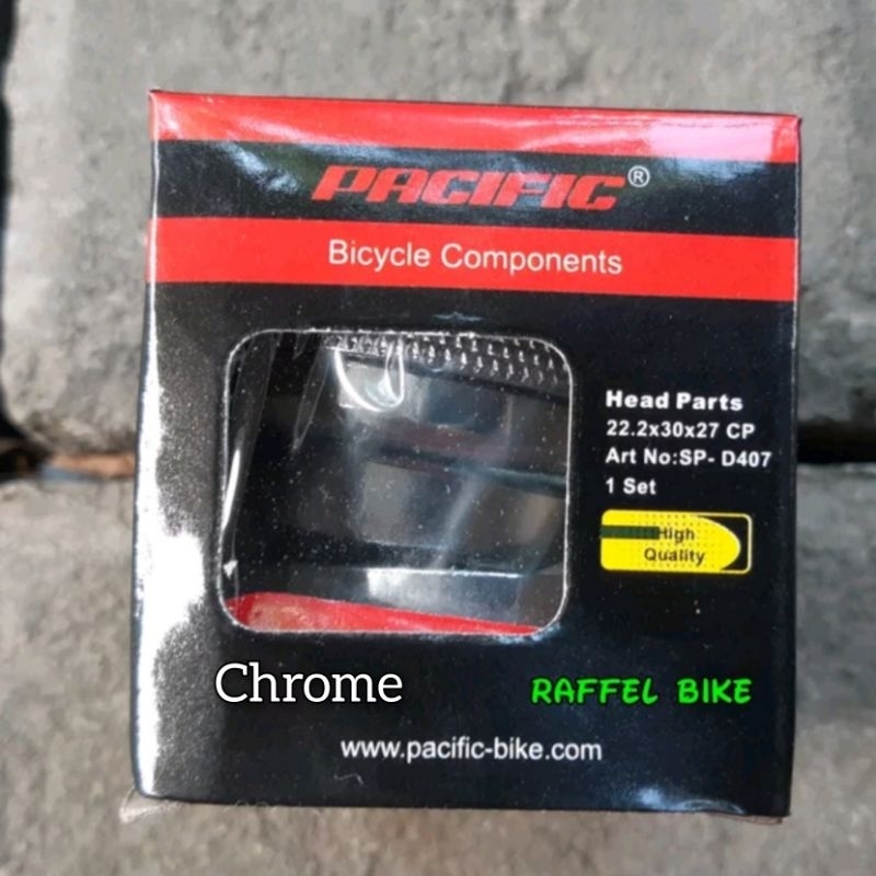 Termurah. Headset Pacific standar chrome. Headset sepeda standar. Headset standar