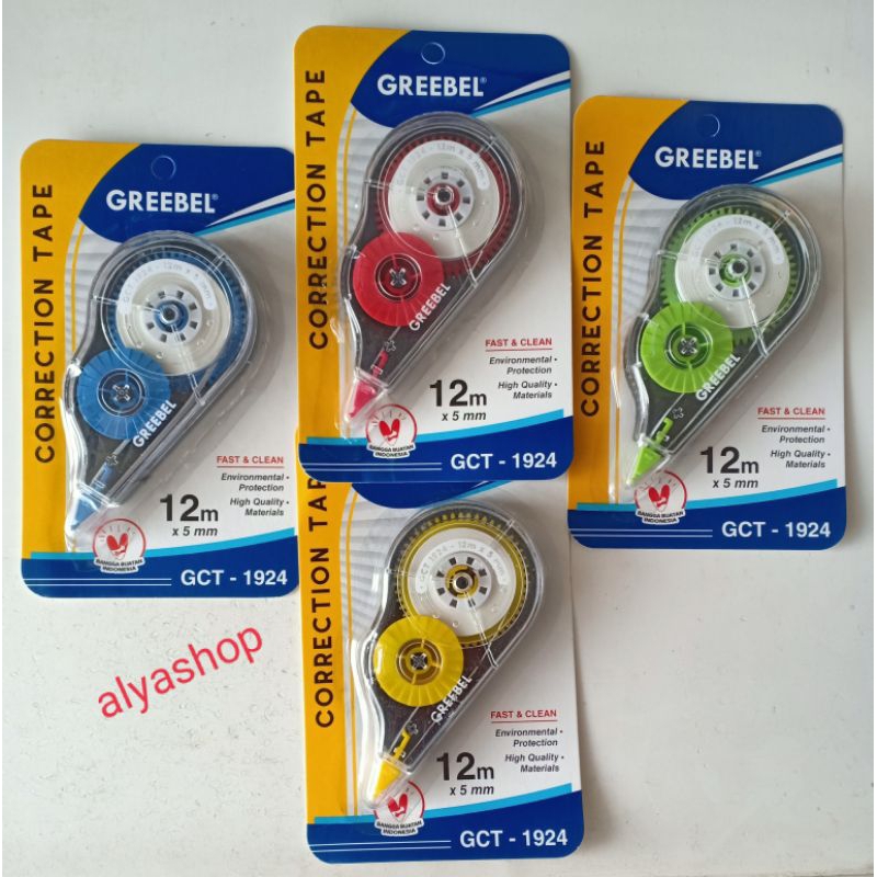 Tip X Kertas / Pita Koreksi / Correction Tape Greebel GCT-1924