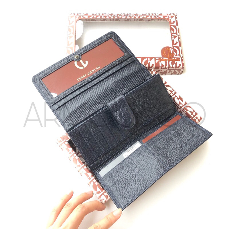 CJ25-691 Dompet Kulit Asli Premium Wanita Model Lipat Original Cerry Jourdan
