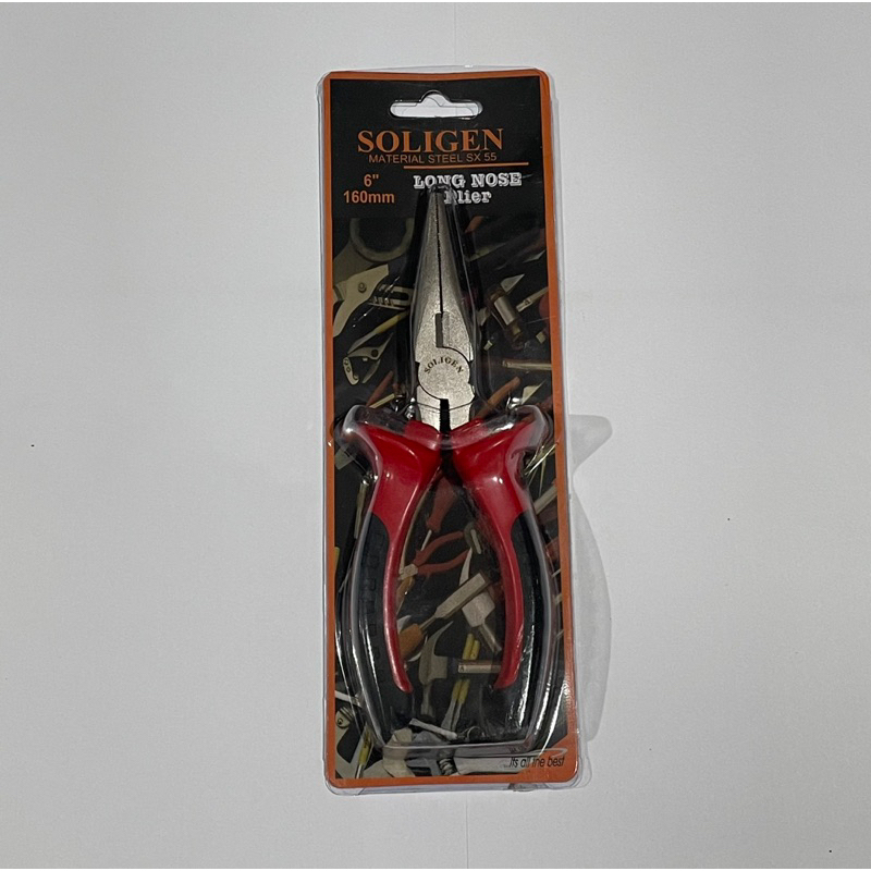 Tang lancip 6” Soligen long nose pliers