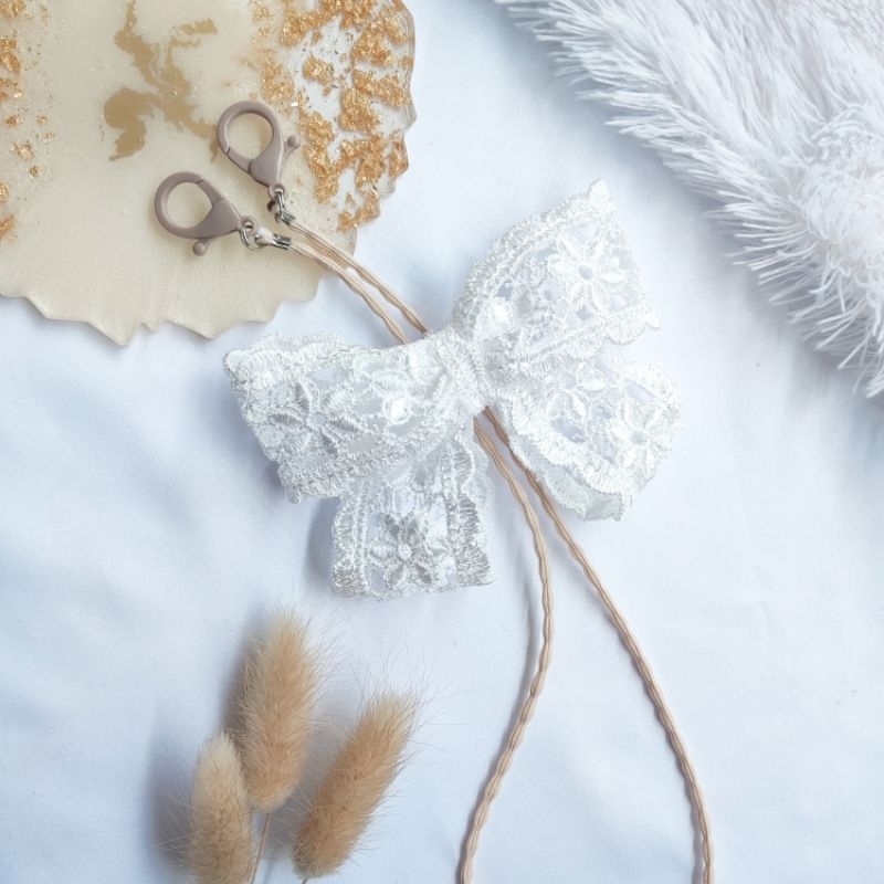 Konektor Pita Lace|Kalung Masker Pita|Strapmasker