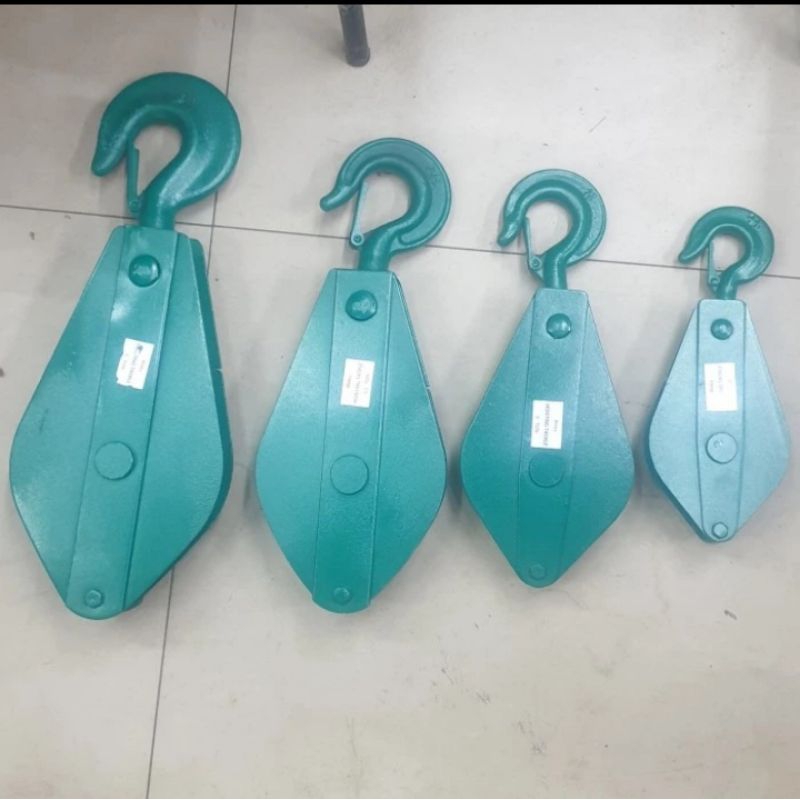 katrol kapal kapasitas 1 ton / kerekan timba sumur snatch block sedia 2 3 5 TON